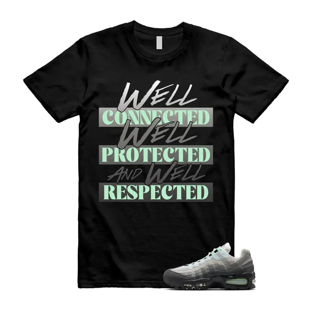 Air Max 95 Fresh Mint Big Bubble Black White Grey Shirt To Match Well T-Shirt 2026