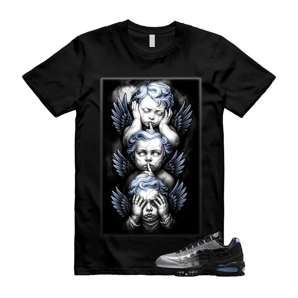Air Max 95 Palace Black Silver Aluminum OG Big Bubble Shirt To Match No Evil  T-Shirt 2026