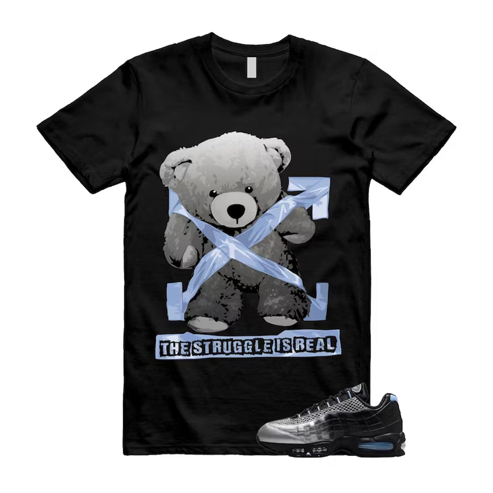 Air Max 95 Palace Black Silver Aluminum OG Big Bubble Shirt To Match Strug T-Shirt 2026