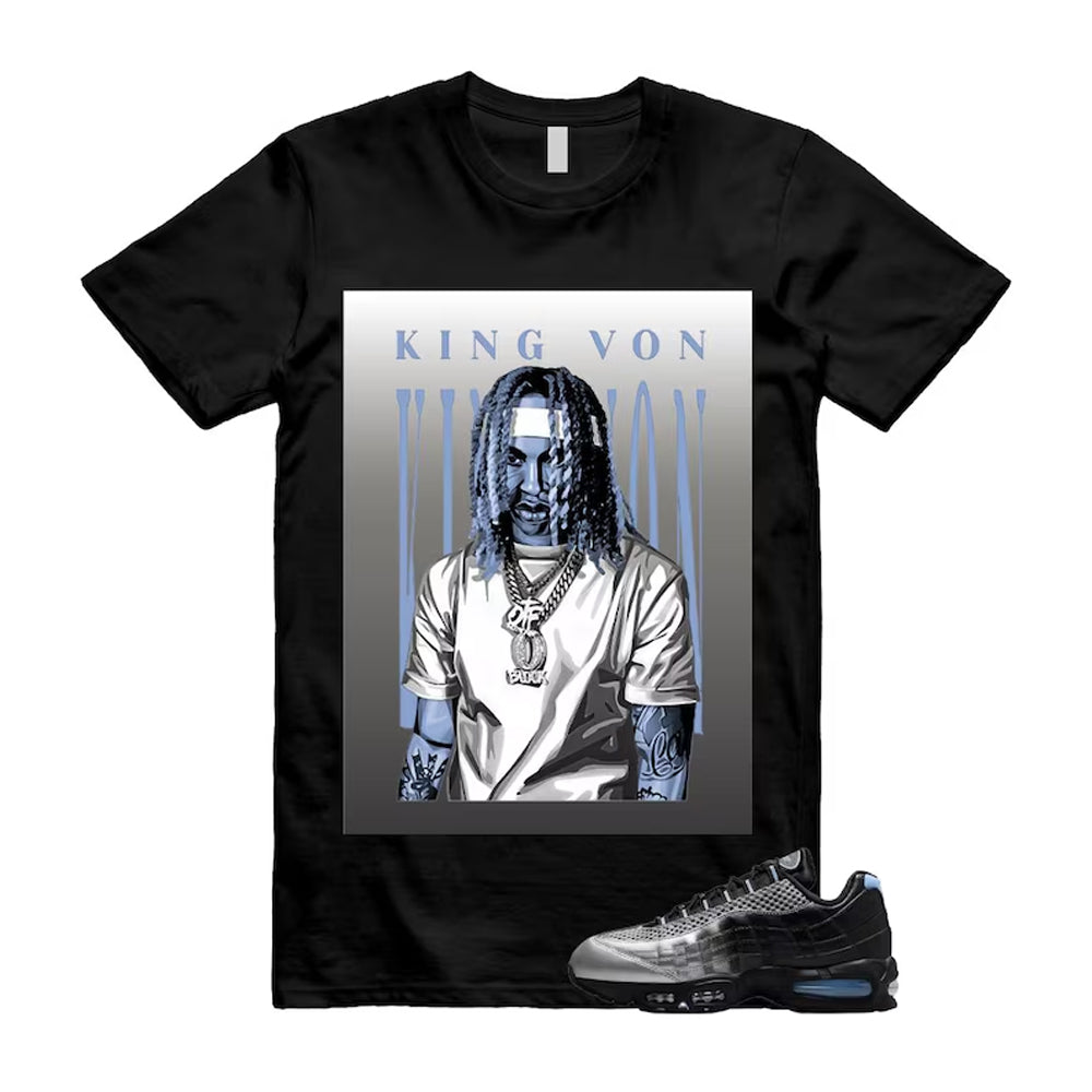Air Max 95 Palace Black Silver Aluminum OG Big Bubble Shirt To Match King Von T-Shirt 2026