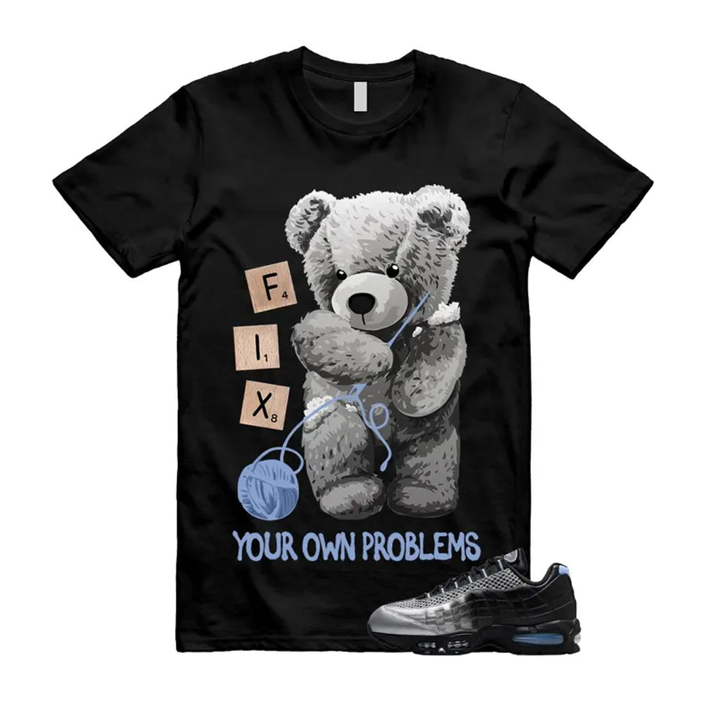 Air Max 95 Palace Black Silver Aluminum OG Big Bubble Shirt To Match Fix T-Shirt 2026