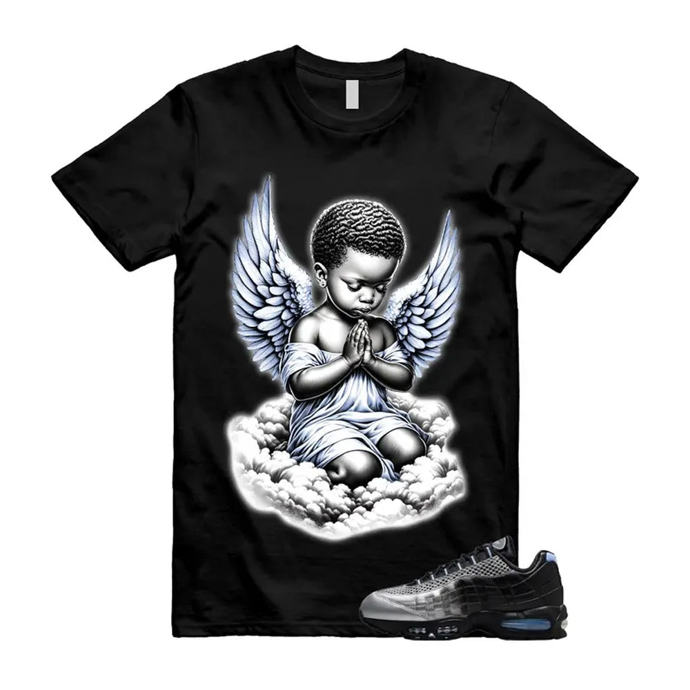 Air Max 95 Palace Black Silver Aluminum OG Big Bubble Shirt To Match Angel T-Shirt 2026