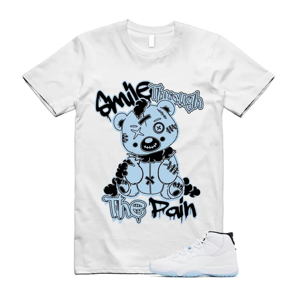11 Legend Blue White Black Shirt To Match Smile Through The Pain T-Shirt