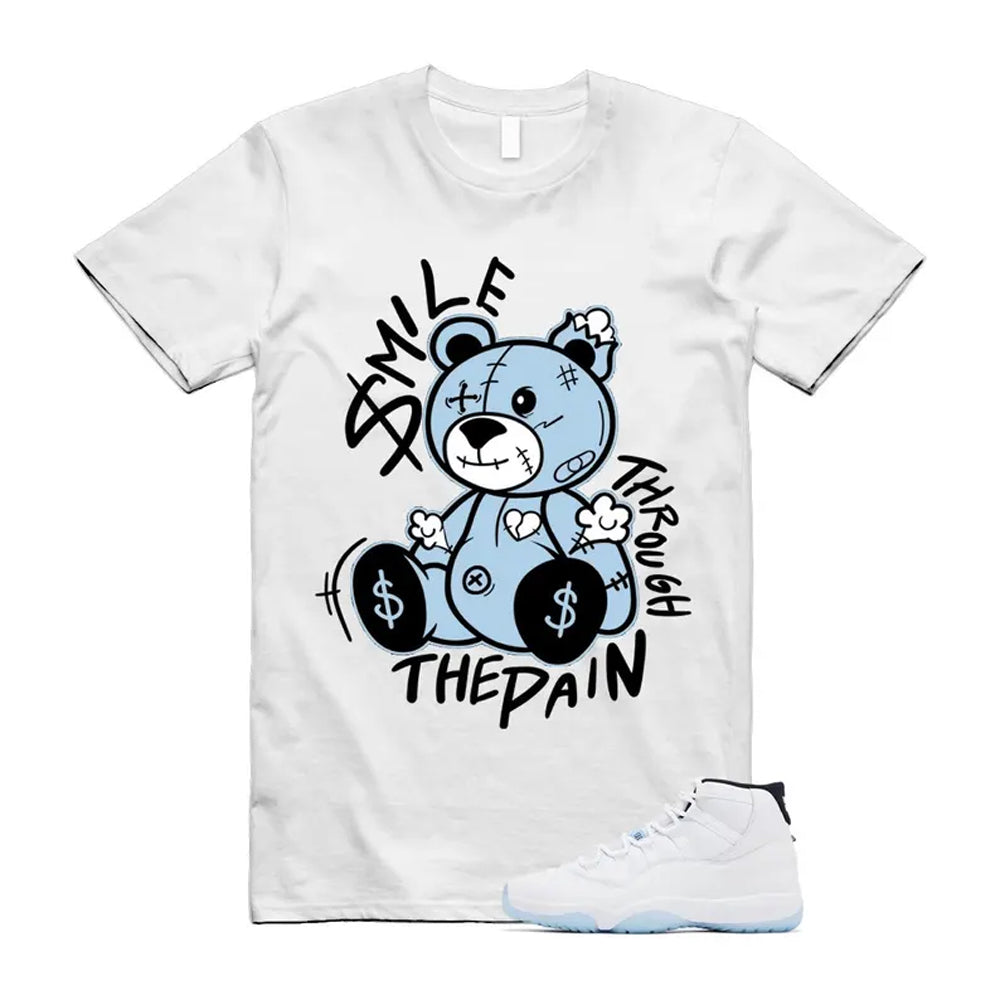 11 Legend Blue White Black Shirt To Match Smile Through The Pain 2 T-Shirt