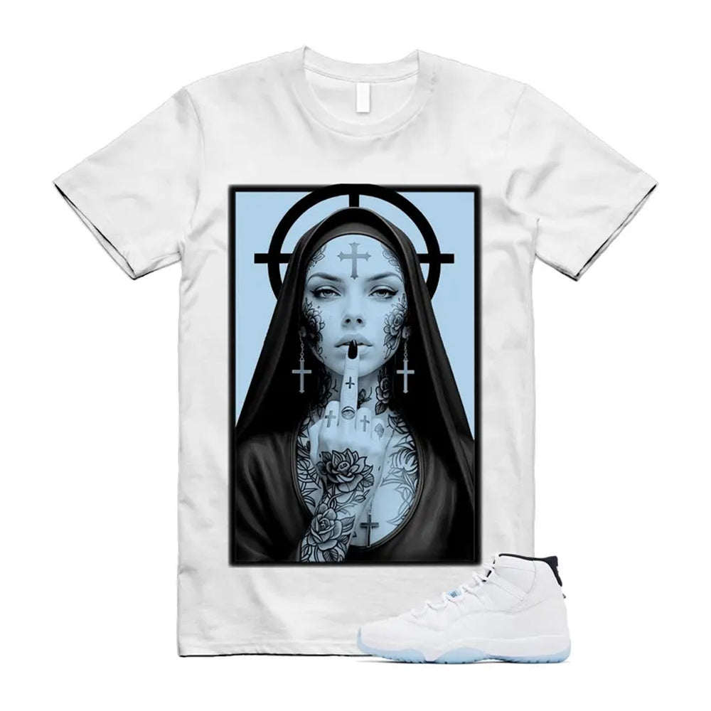 11 Legend Blue White Black Shirt To Match Nun T-Shirt