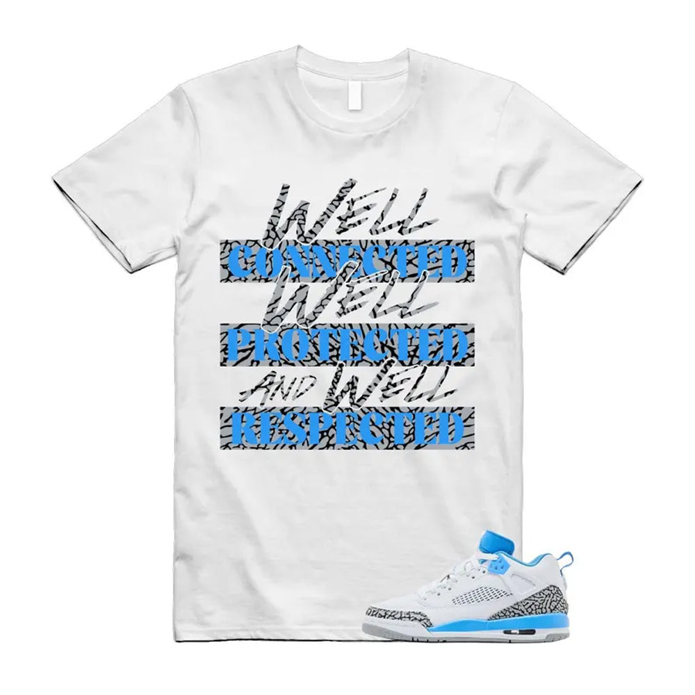 Spizike UNC University Blue White Wolf Grey Anthracite Low Shirt To Match Well T-Shirt 2024
