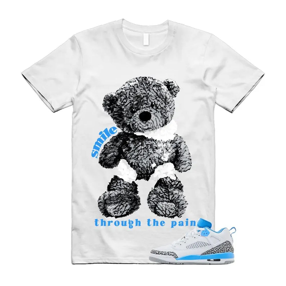 Spizike UNC University Blue White Wolf Grey Anthracite Low Shirt To Match Smile T-Shirt 2024