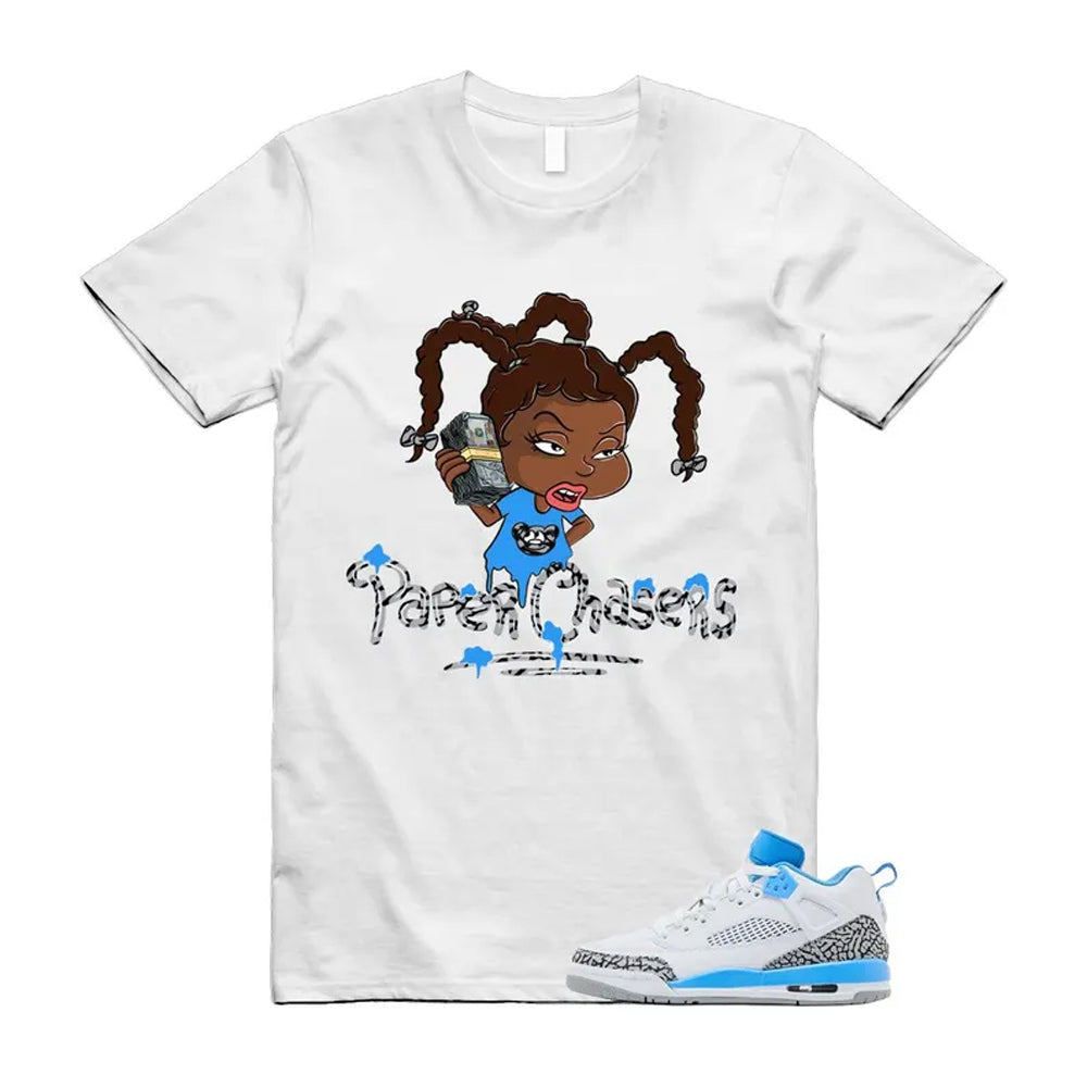 Spizike UNC University Blue White Wolf Grey Anthracite Low Shirt To Match PC T-Shirt 2024