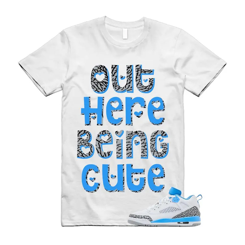 Spizike UNC University Blue White Wolf Grey Anthracite Low Shirt To Match Out Here Being Cute T-Shirt 2024