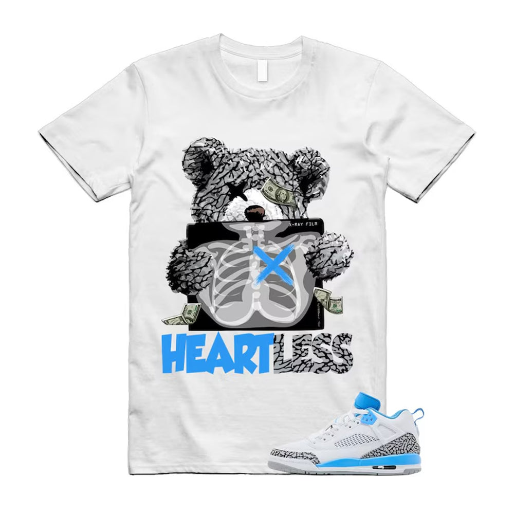Spizike UNC University Blue White Wolf Grey Anthracite Low Shirt To Match Heart T-Shirt 2024