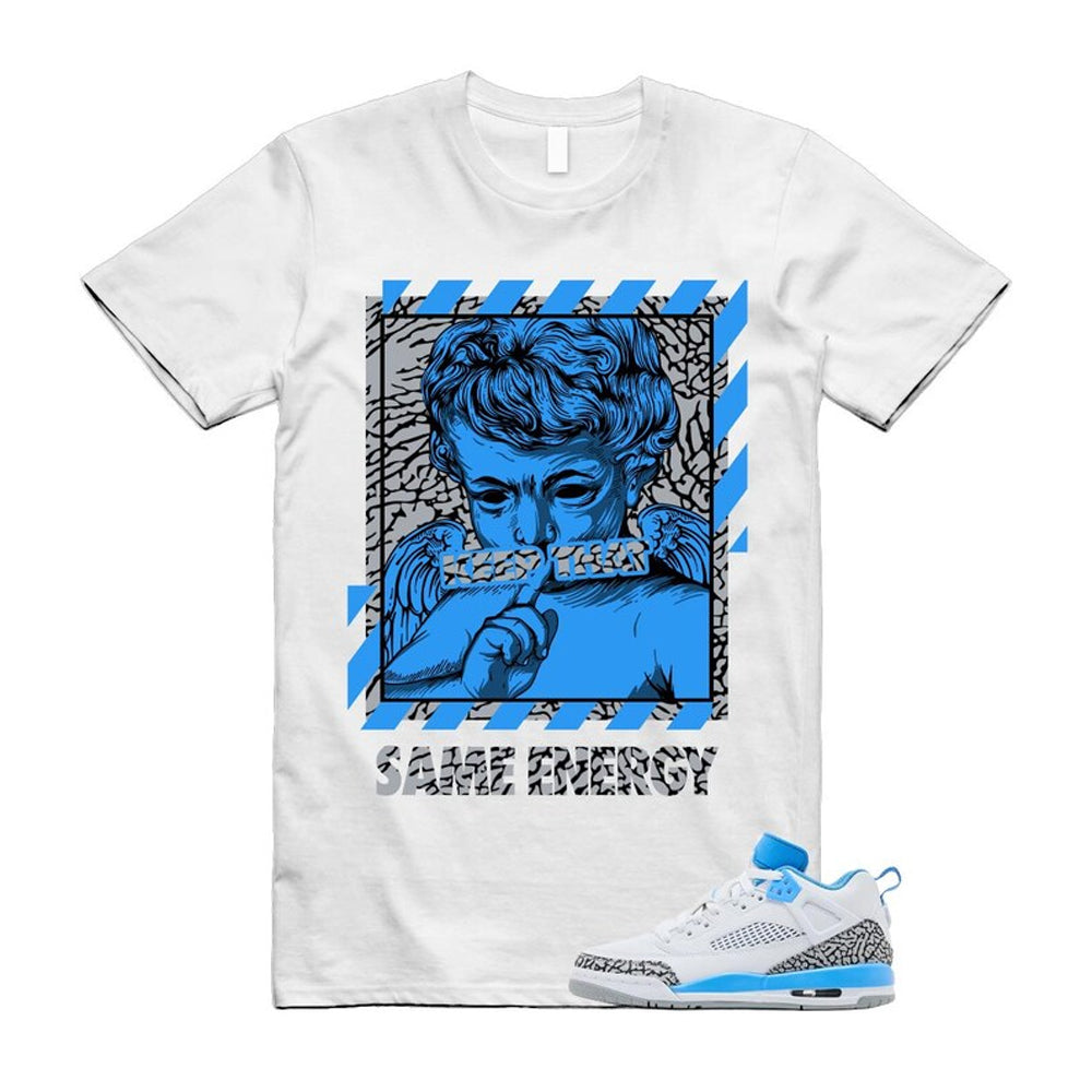 Spizike UNC University Blue White Wolf Grey Anthracite Low Shirt To Match Same Energy T-Shirt 2024