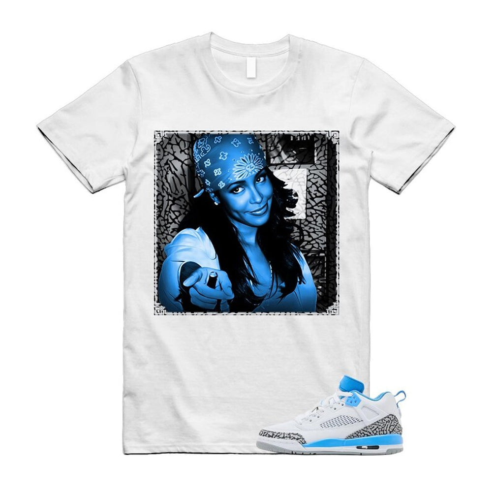 Spizike UNC University Blue White Wolf Grey Anthracite Low Shirt To Match Liyah T-Shirt 2024