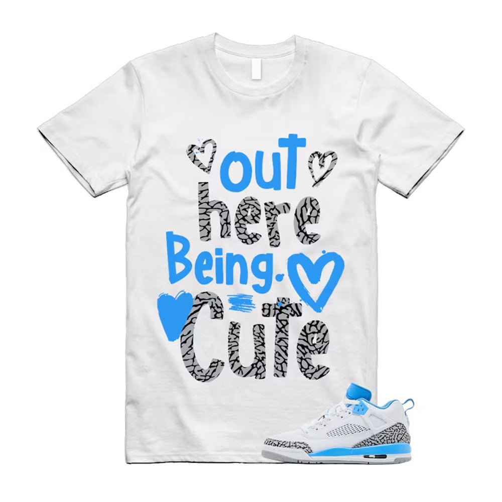 Spizike UNC University Blue White Wolf Grey Anthracite Low Shirt To Match Out Here Being Cute T-Shirt 2024