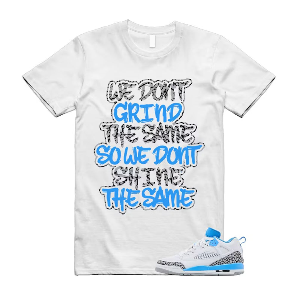 Spizike UNC University Blue White Wolf Grey Anthracite Low Shirt To Match Grind T-Shirt 2024