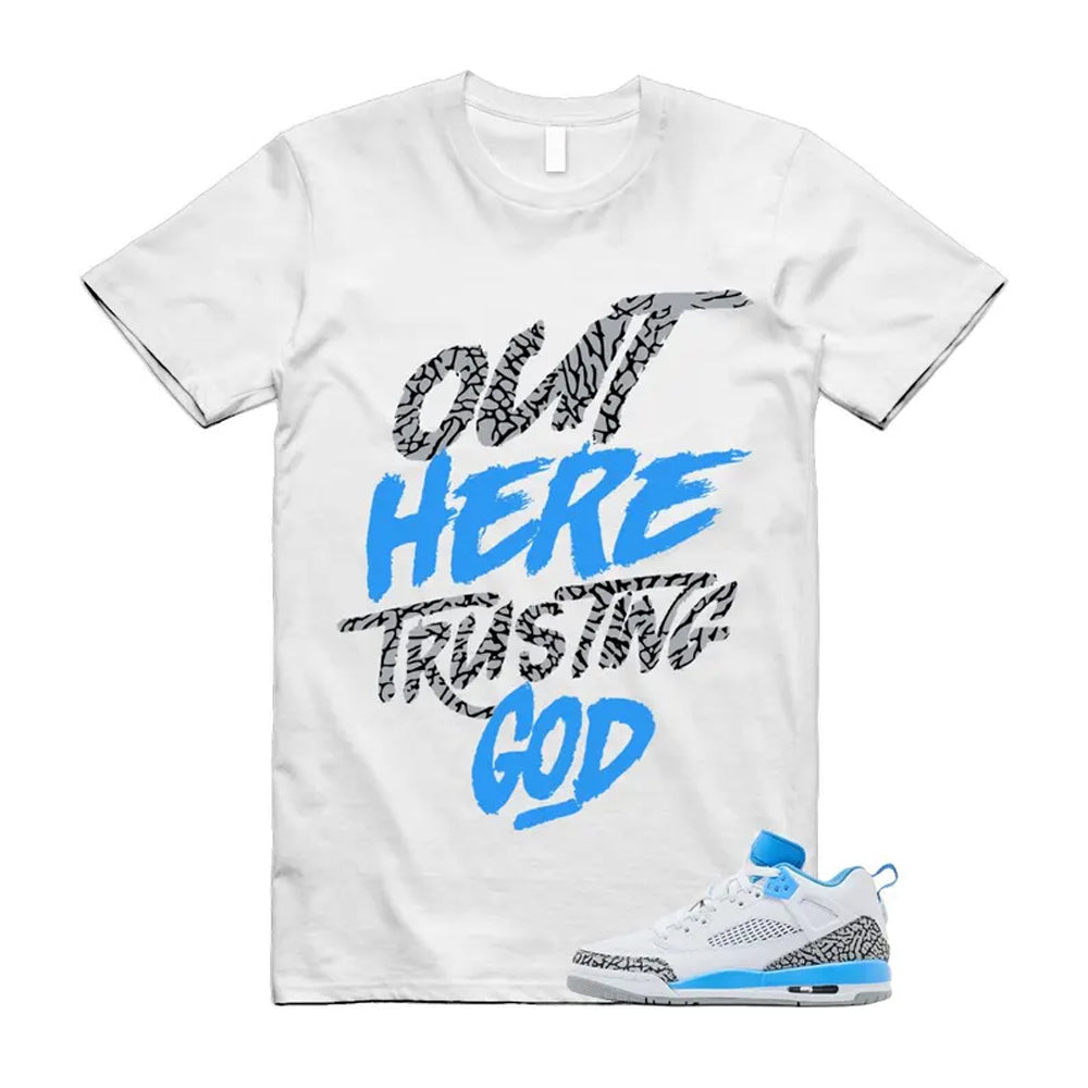 Spizike UNC University Blue White Wolf Grey Anthracite Low Shirt To Match God T-Shirt 2024