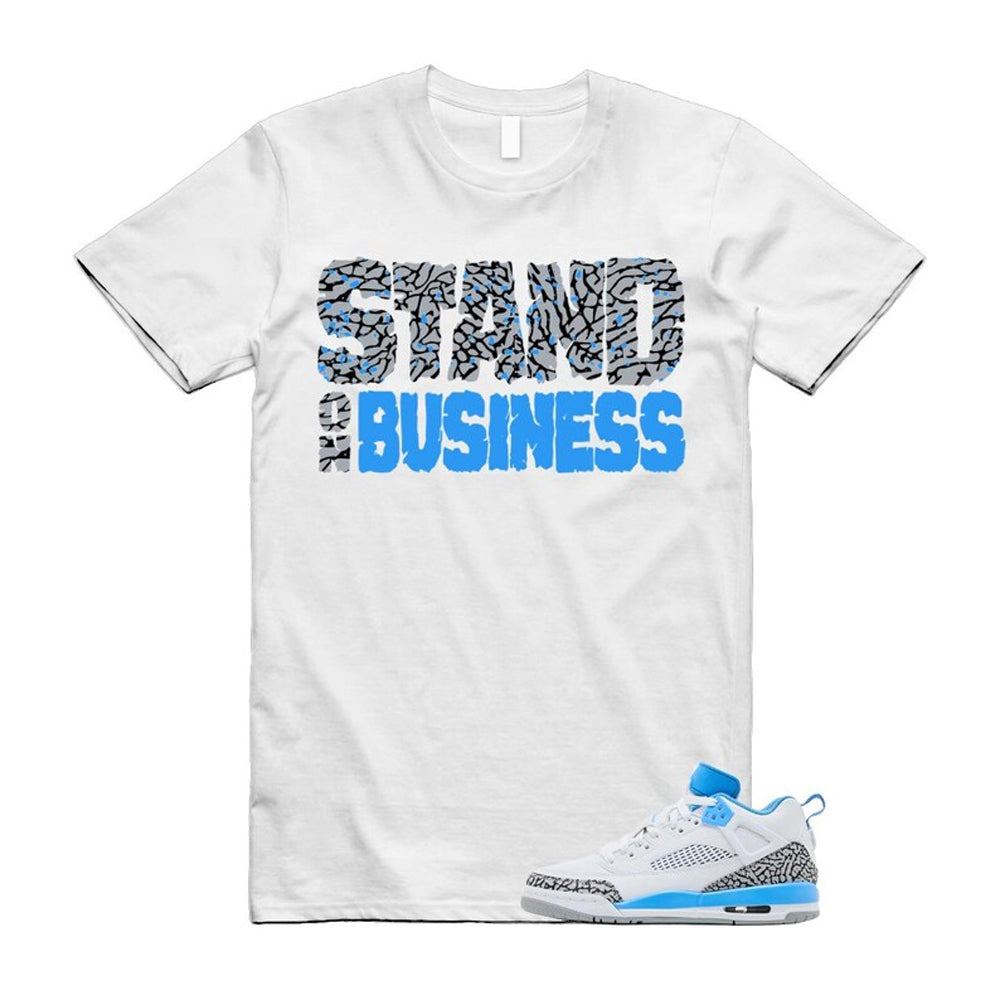 Spizike UNC University Blue White Wolf Grey Anthracite Low Shirt To Match Stand On Business T-Shirt 2024