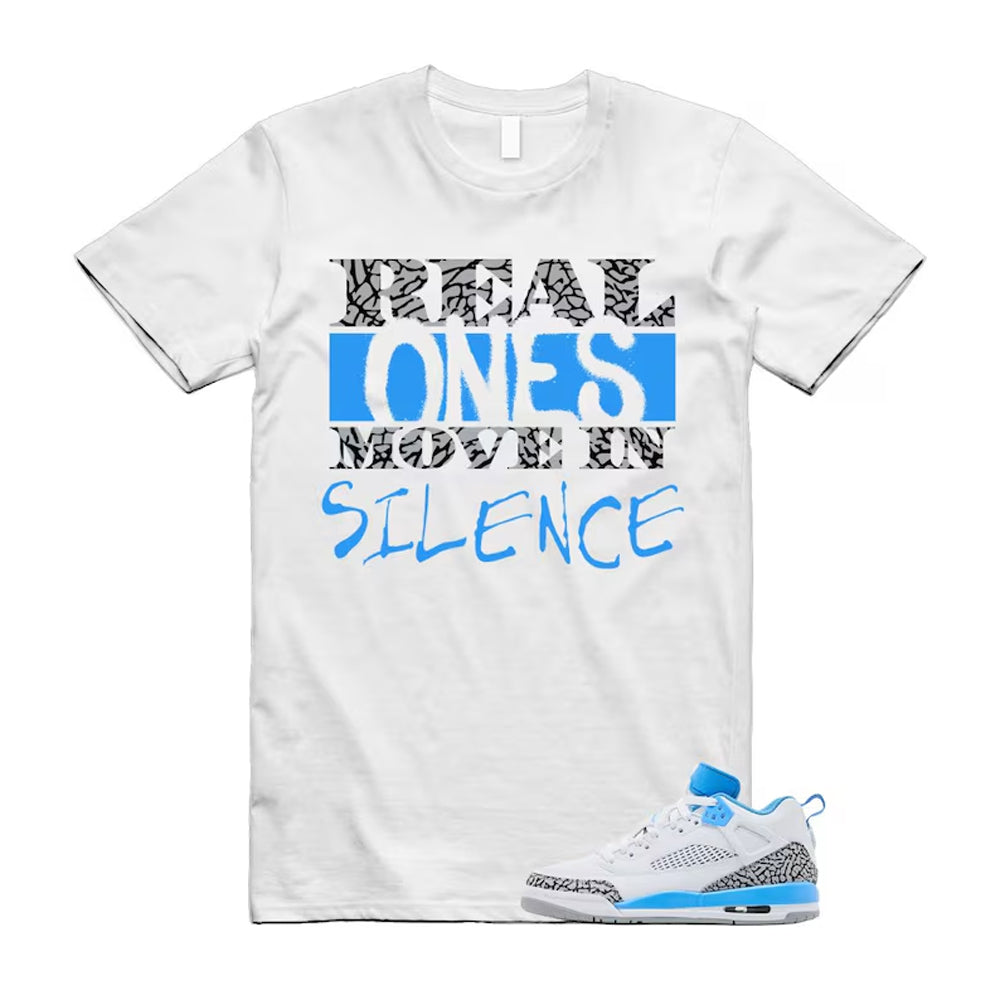 Spizike UNC University Blue White Wolf Grey Anthracite Low Shirt To Match Real T-Shirt 2024