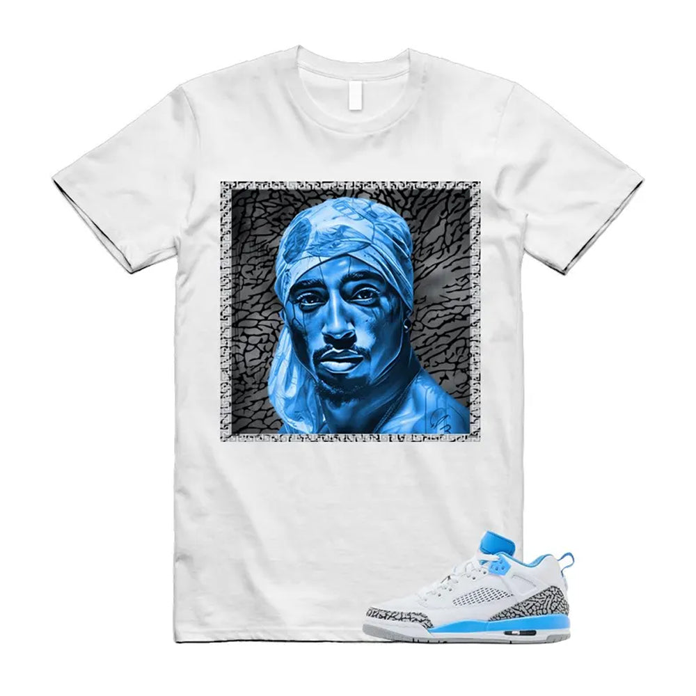 Spizike UNC University Blue White Wolf Grey Anthracite Low Shirt To Match Pac T-Shirt 2024