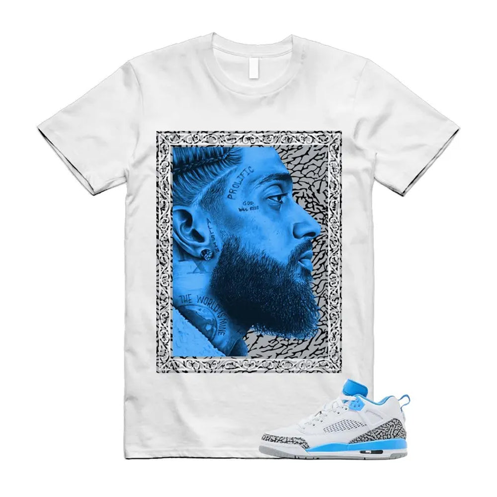 Spizike UNC University Blue White Wolf Grey Anthracite Low Shirt To Match Nip T-Shirt 2024