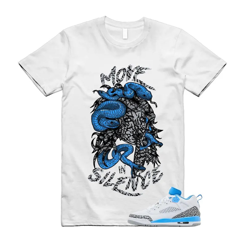 Spizike UNC University Blue White Wolf Grey Anthracite Low Shirt To Match Move Is Silence T-Shirt 2024