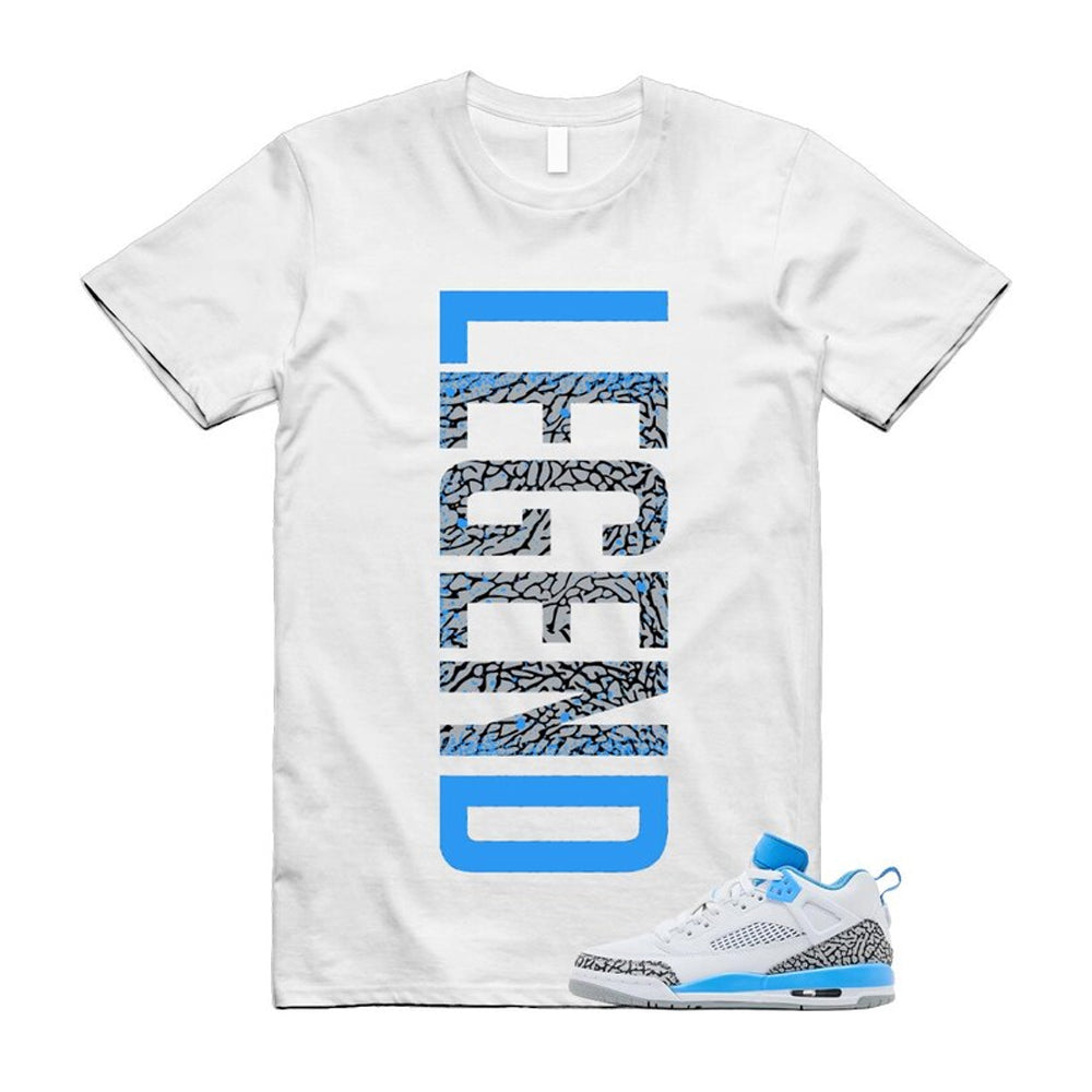 Spizike UNC University Blue White Wolf Grey Anthracite Low Shirt To Match Legend T-Shirt 2024