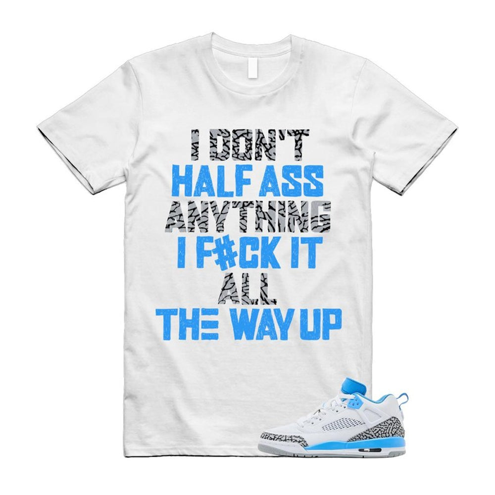 Spizike UNC University Blue White Wolf Grey Anthracite Low Shirt To Match Half T-Shirt 2024