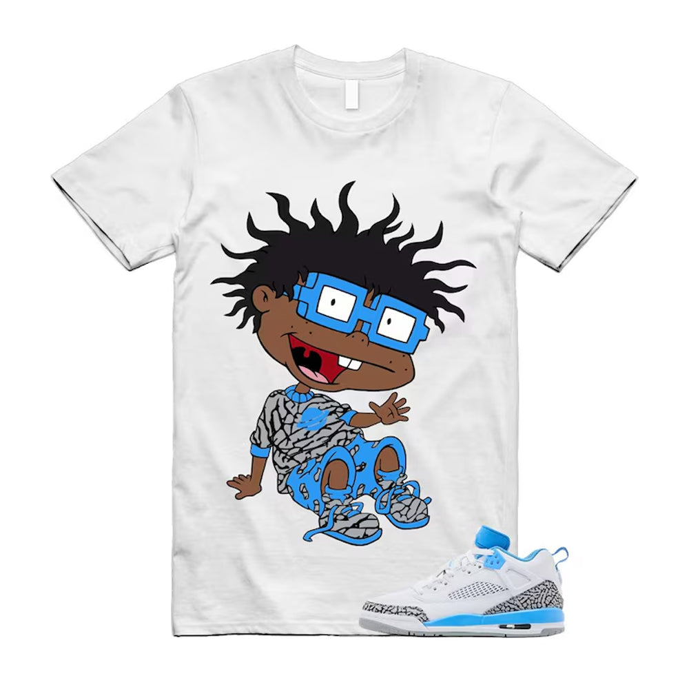 Spizike UNC University Blue White Wolf Grey Anthracite Low Shirt To Match Finster T-Shirt 2024