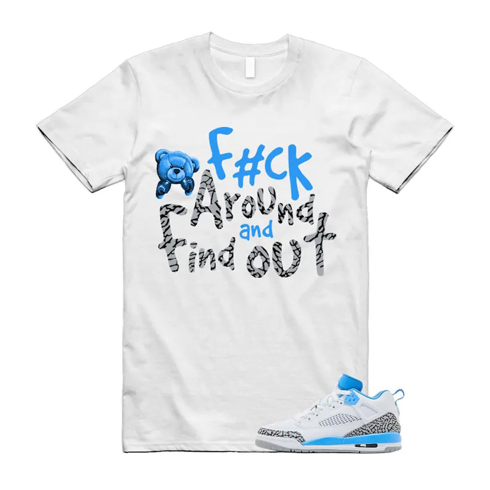 Spizike UNC University Blue White Wolf Grey Anthracite Low Shirt To Match Fck T-Shirt 2024