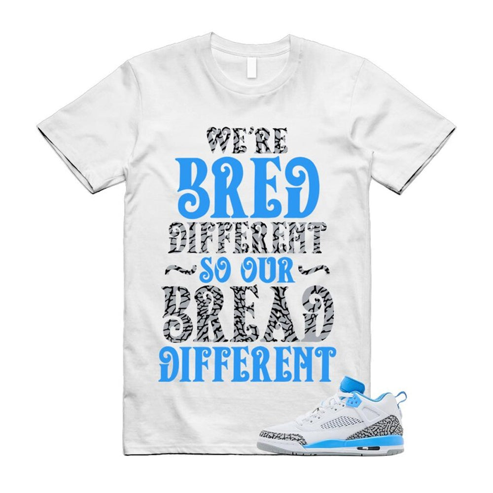 Spizike UNC University Blue White Wolf Grey Anthracite Low Shirt To Match Bread T-Shirt 2024