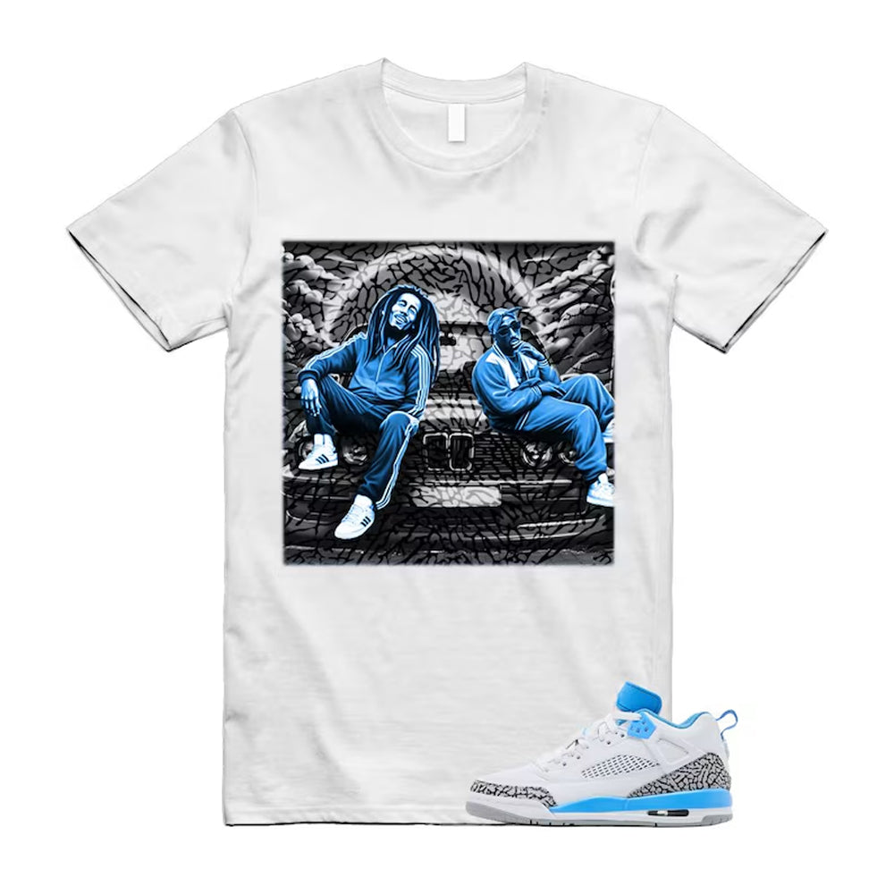 Spizike UNC University Blue White Wolf Grey Anthracite Low Shirt To Match Bob Pac T-Shirt 2024