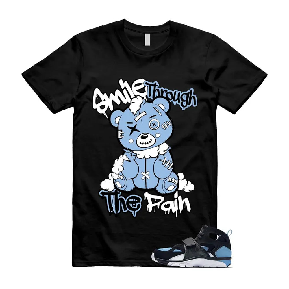 Huarache Cool Blue Black White Air Trainer Shirt To Match Smile Through The Pain T-Shirt 2024