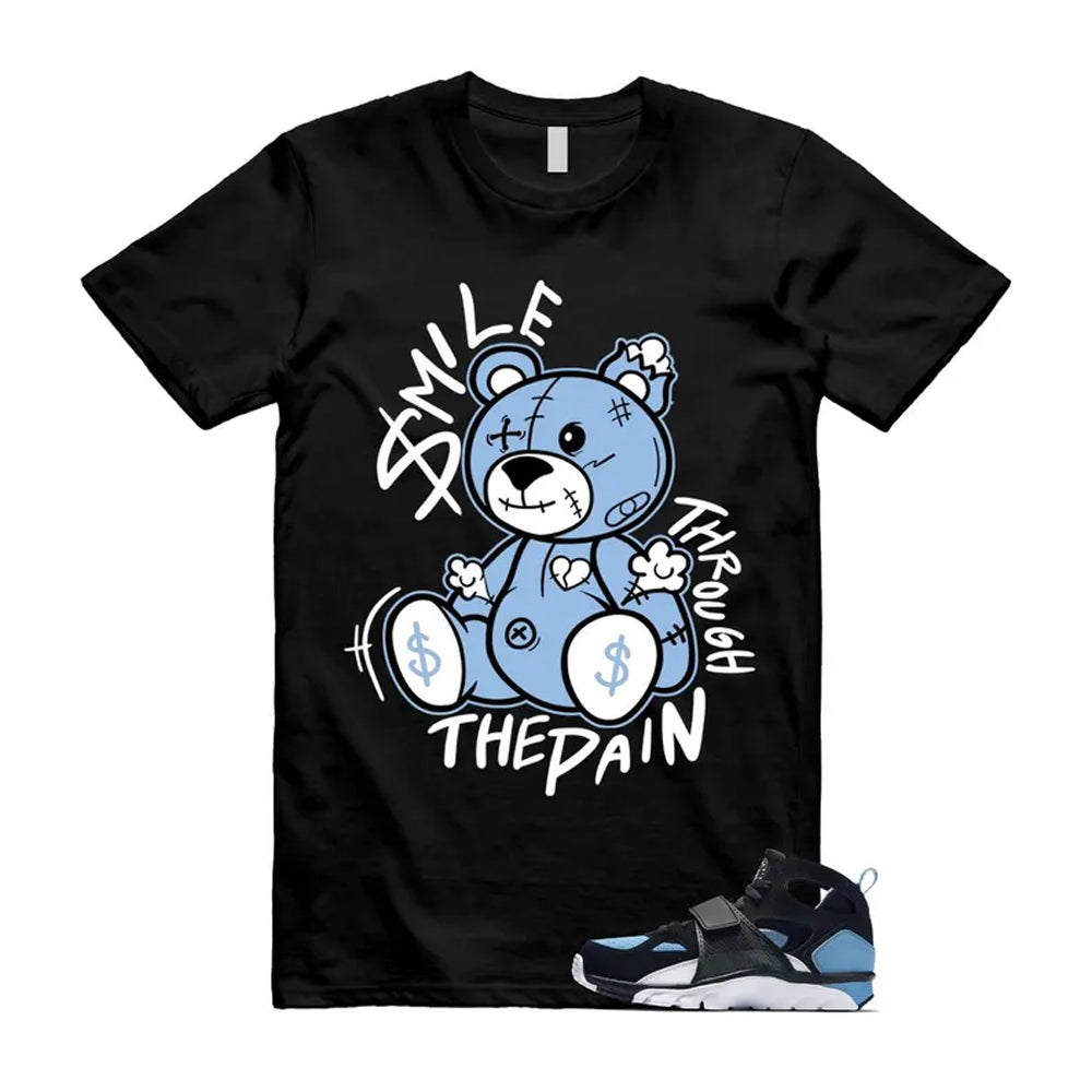 Huarache Cool Blue Black White Air Trainer Shirt To Match Smile Through The Pain T-Shirt 2024