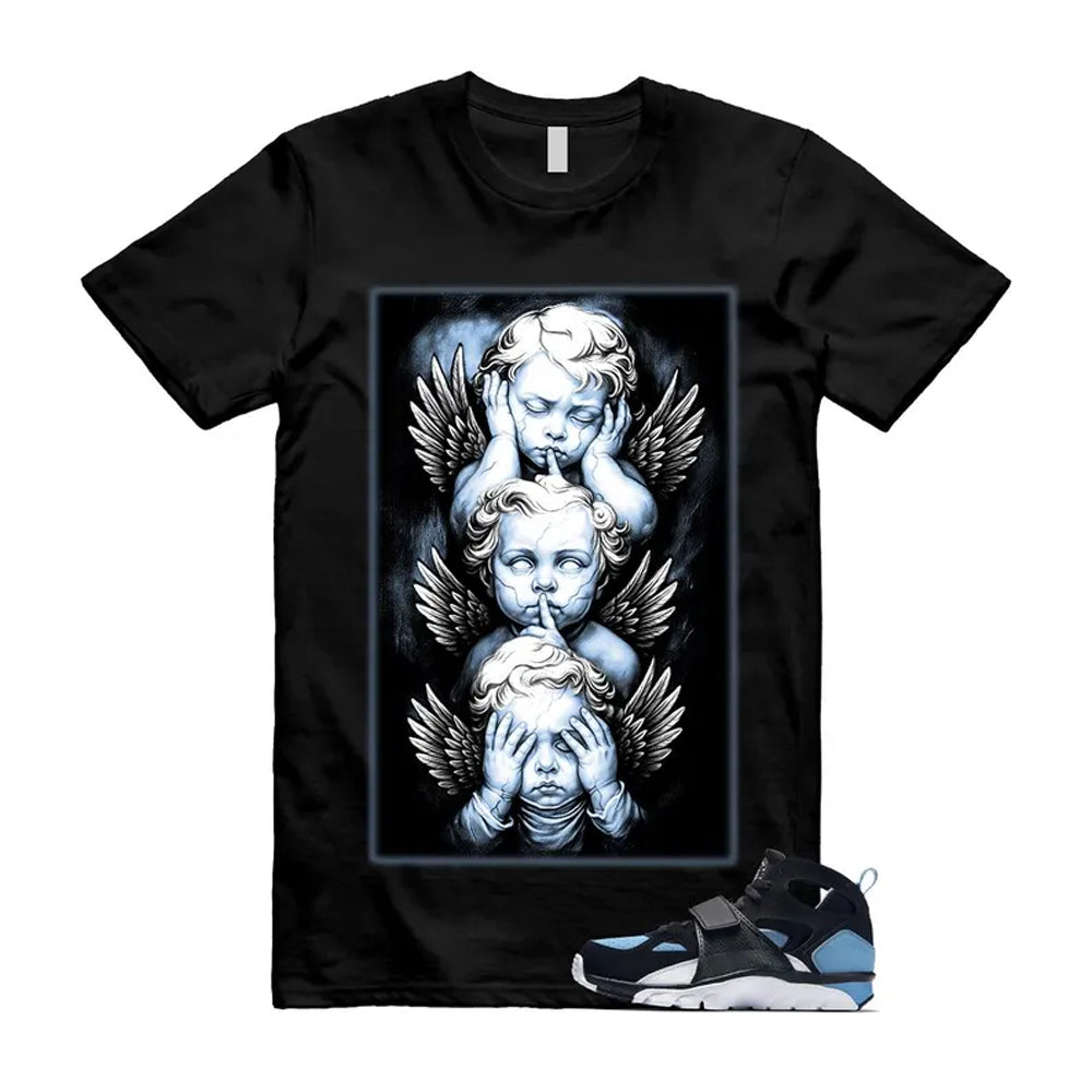 Huarache Cool Blue Black White Air Trainer Shirt To Match No Evil T-Shirt 2024