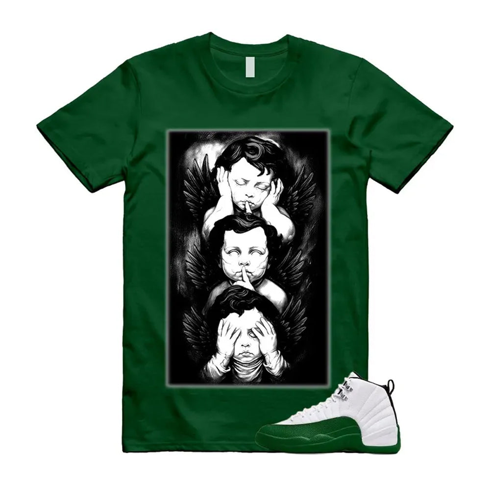 12 Bucks Green White Black Gorge Retro 2026 Shirt To Match No Evil T-Shirt