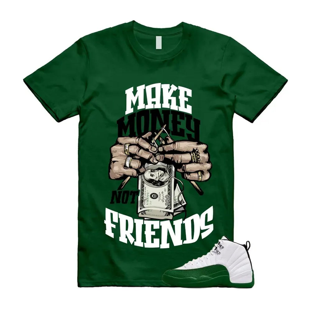 12 Bucks Green White Black Gorge Retro 2026 Shirt To Match Make Money T-Shirt