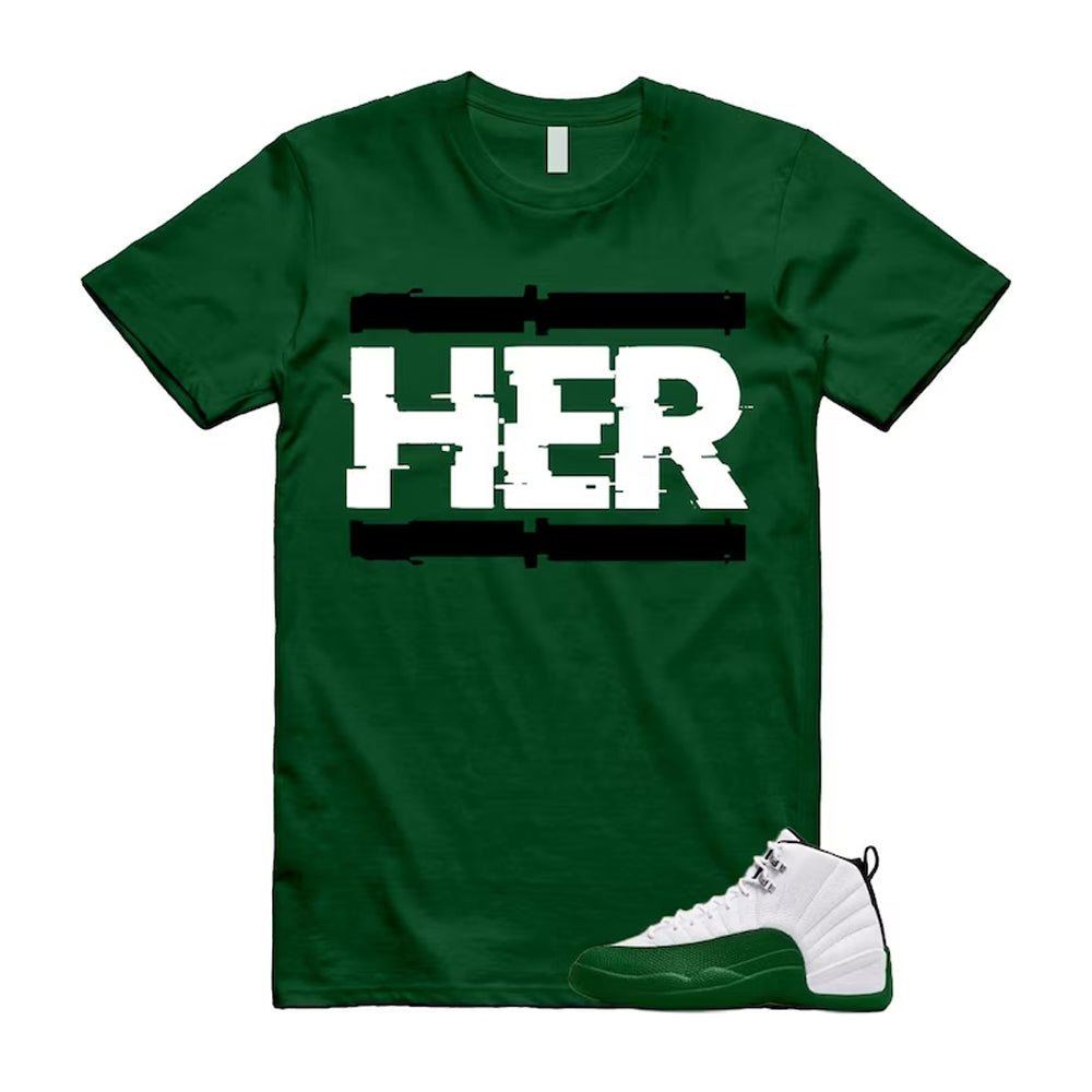 12 Bucks Green White Black Gorge Retro 2026 Shirt To Match Her T-Shirt