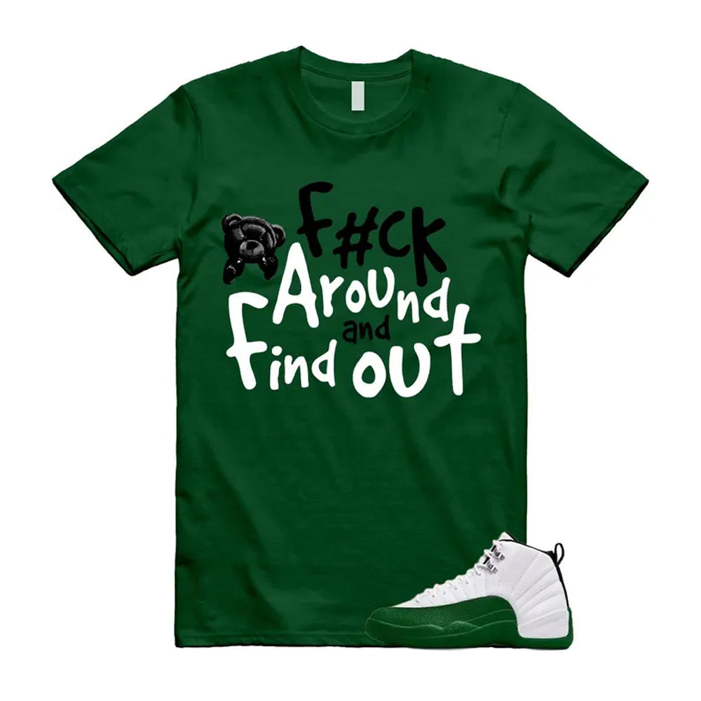 12 Bucks Green White Black Gorge Retro 2026 Shirt To Match Fck T-Shirt