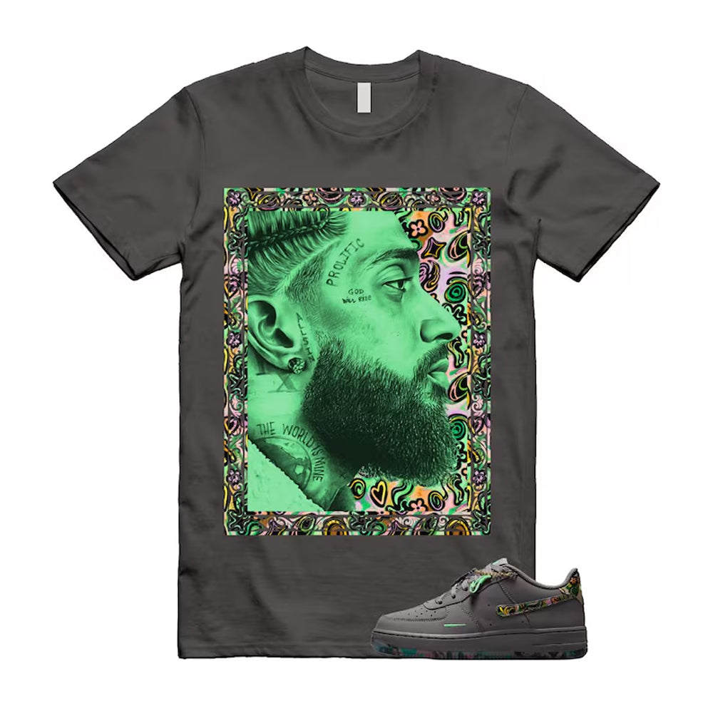Air Force 1 Pencil Point Illusion Green Dark Raisin Grey 2026 Shirt To Match Nip T-Shirt