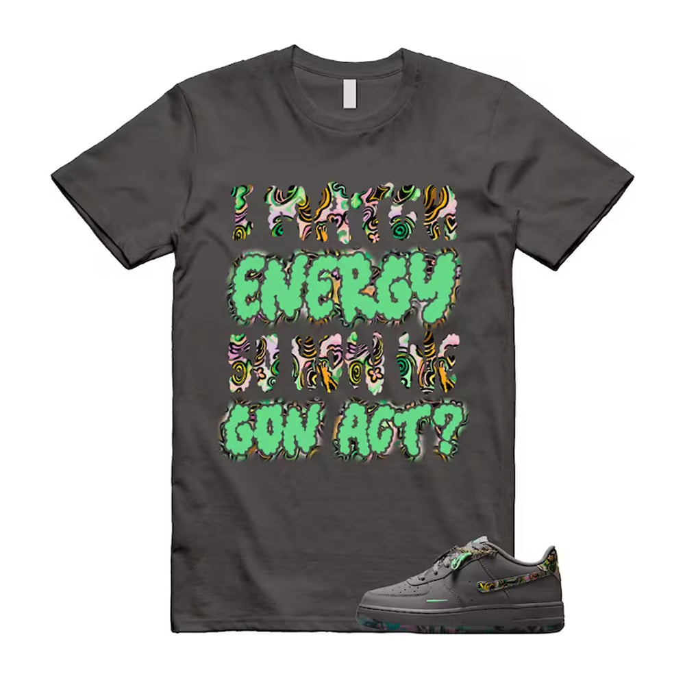 Air Force 1 Pencil Point Illusion Green Dark Raisin Grey 2026 Shirt To Match I Match Energy T-Shirt