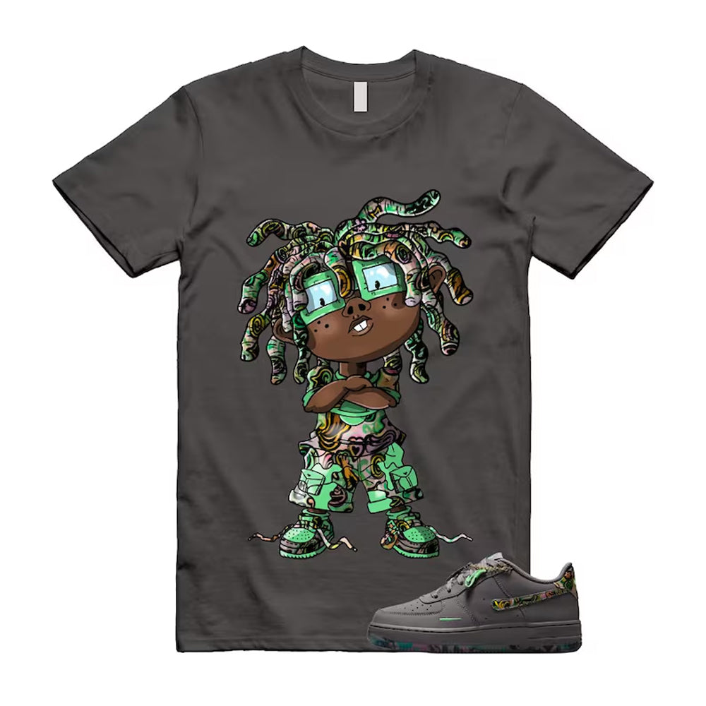 Air Force 1 Pencil Point Illusion Green Dark Raisin Grey 2026 Shirt To Match Chongo T-Shirt