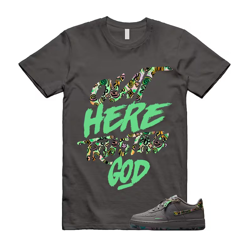 Air Force 1 Pencil Point Illusion Green Dark Raisin Grey 2026 Shirt To Match God T-Shirt
