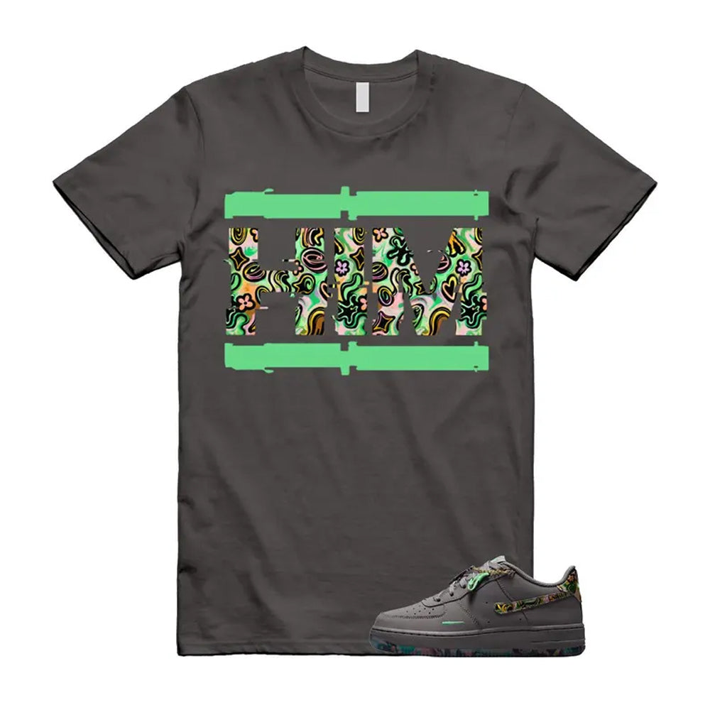 Air Force 1 Pencil Point Illusion Green Dark Raisin Grey 2026 Shirt To Match Him T-Shirt