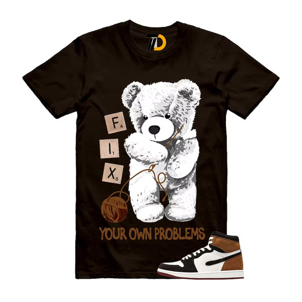 1 Love Letter Shadow Brown White Light British Tan Air High 2026 Shirt To Match Fix T-Shirt
