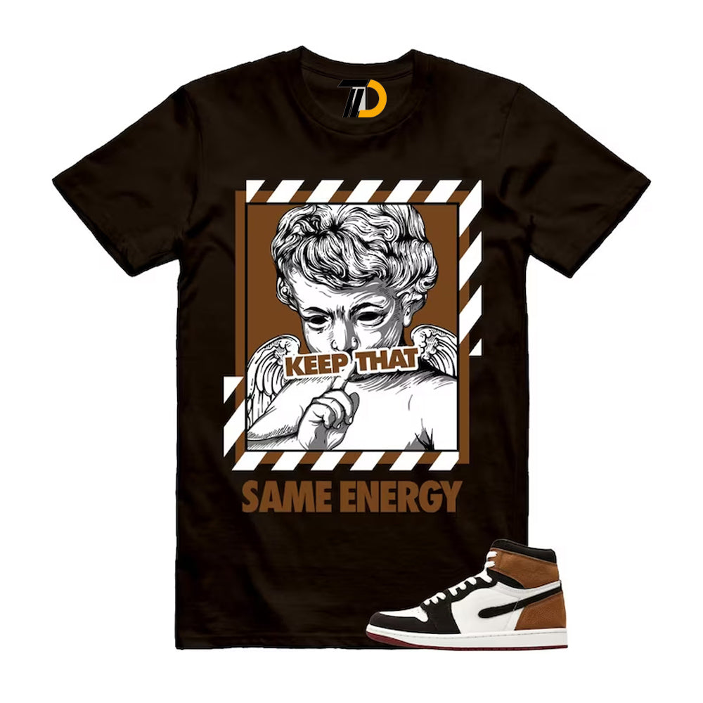 1 Love Letter Shadow Brown White Light British Tan Air High 2026 Shirt To Match Same Energy T-Shirt