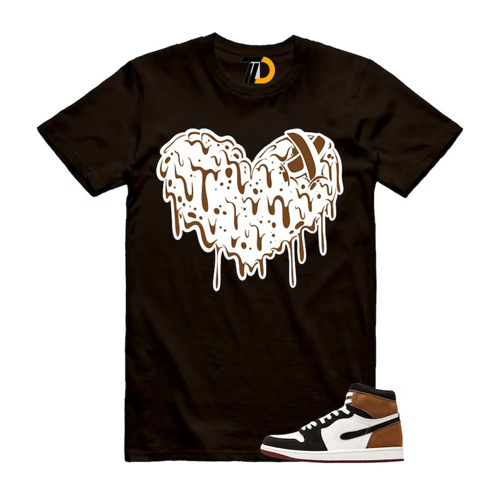 1 Love Letter Shadow Brown White Light British Tan Air High 2026 Shirt To Match Bull T-Shirt