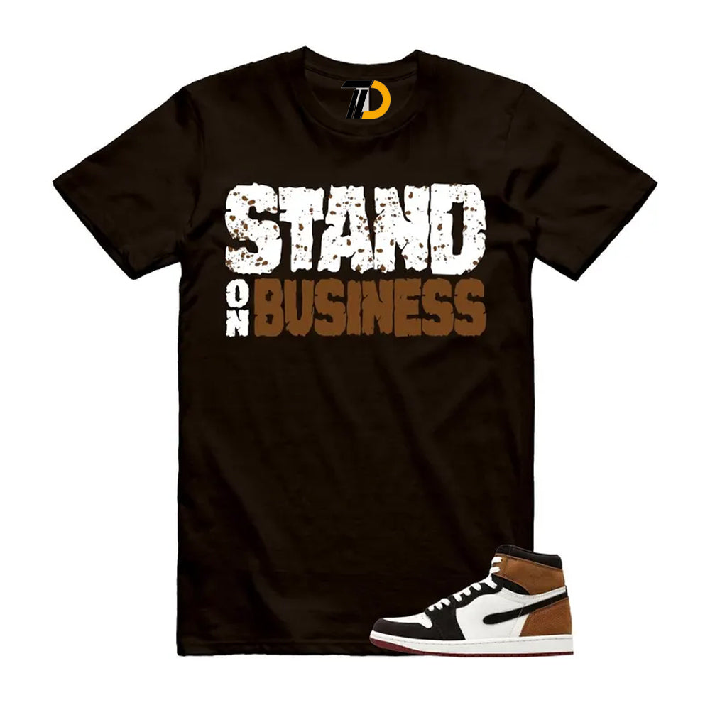 1 Love Letter Shadow Brown White Light British Tan Air High 2026 Shirt To Match Stand On Business T-ShirT