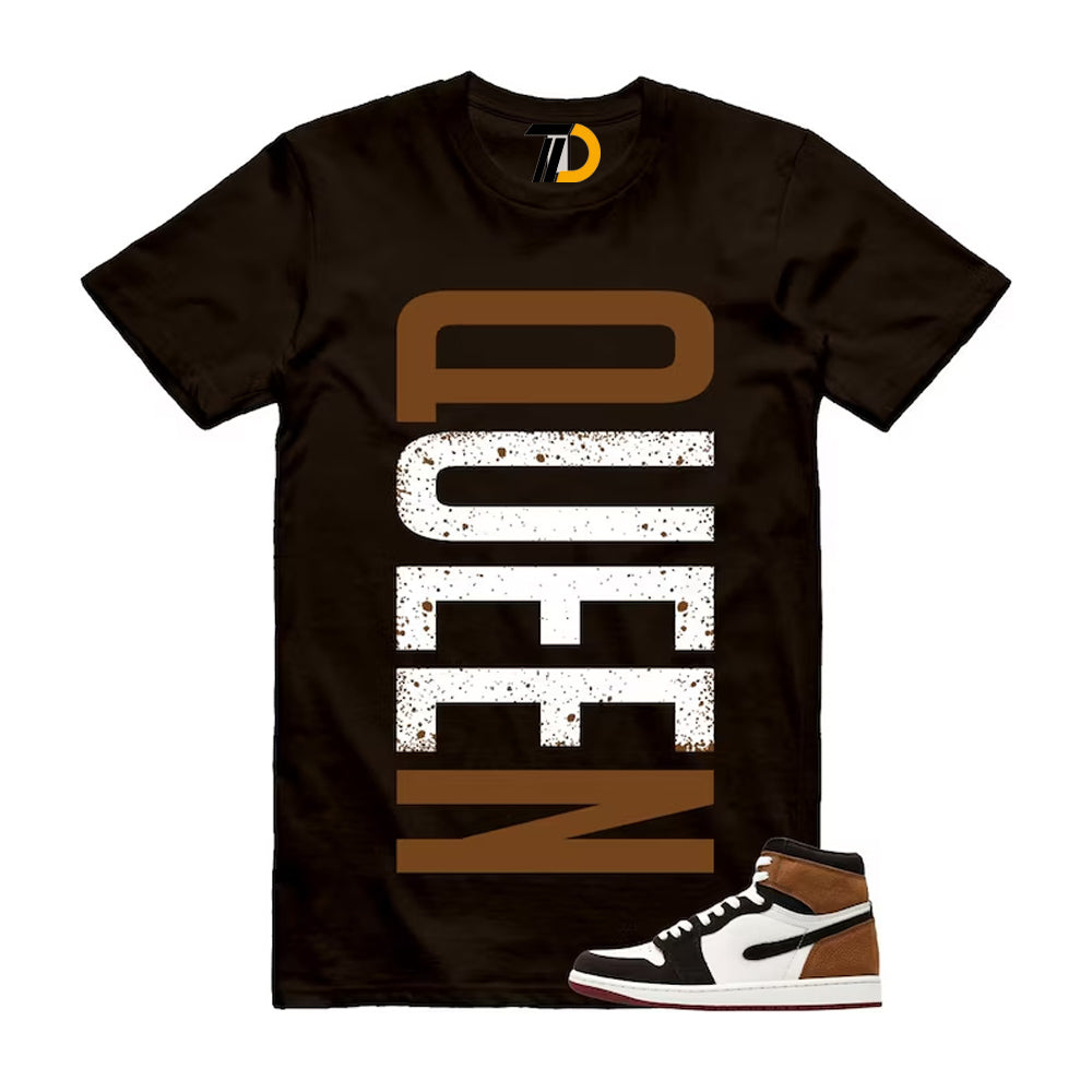 1 Love Letter Shadow Brown White Light British Tan Air High 2026 Shirt To Match Queen Vert T-ShirT