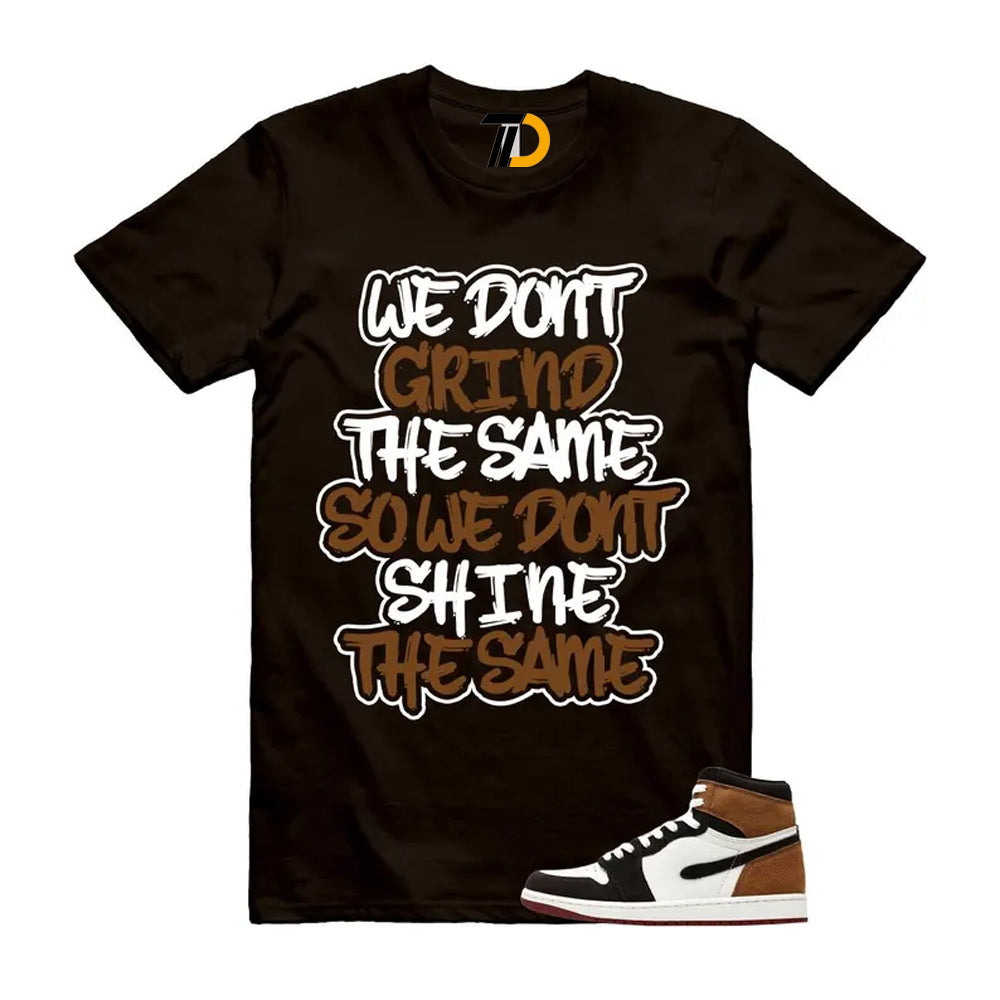 1 Love Letter Shadow Brown White Light British Tan Air High 2026 Shirt To Match Grind T-Shirt
