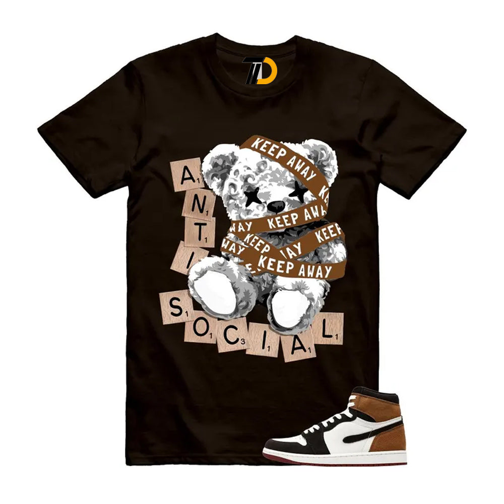 1 Love Letter Shadow Brown White Light British Tan Air High 2026 Shirt To Match Anti Social Butterfly T-Shirt