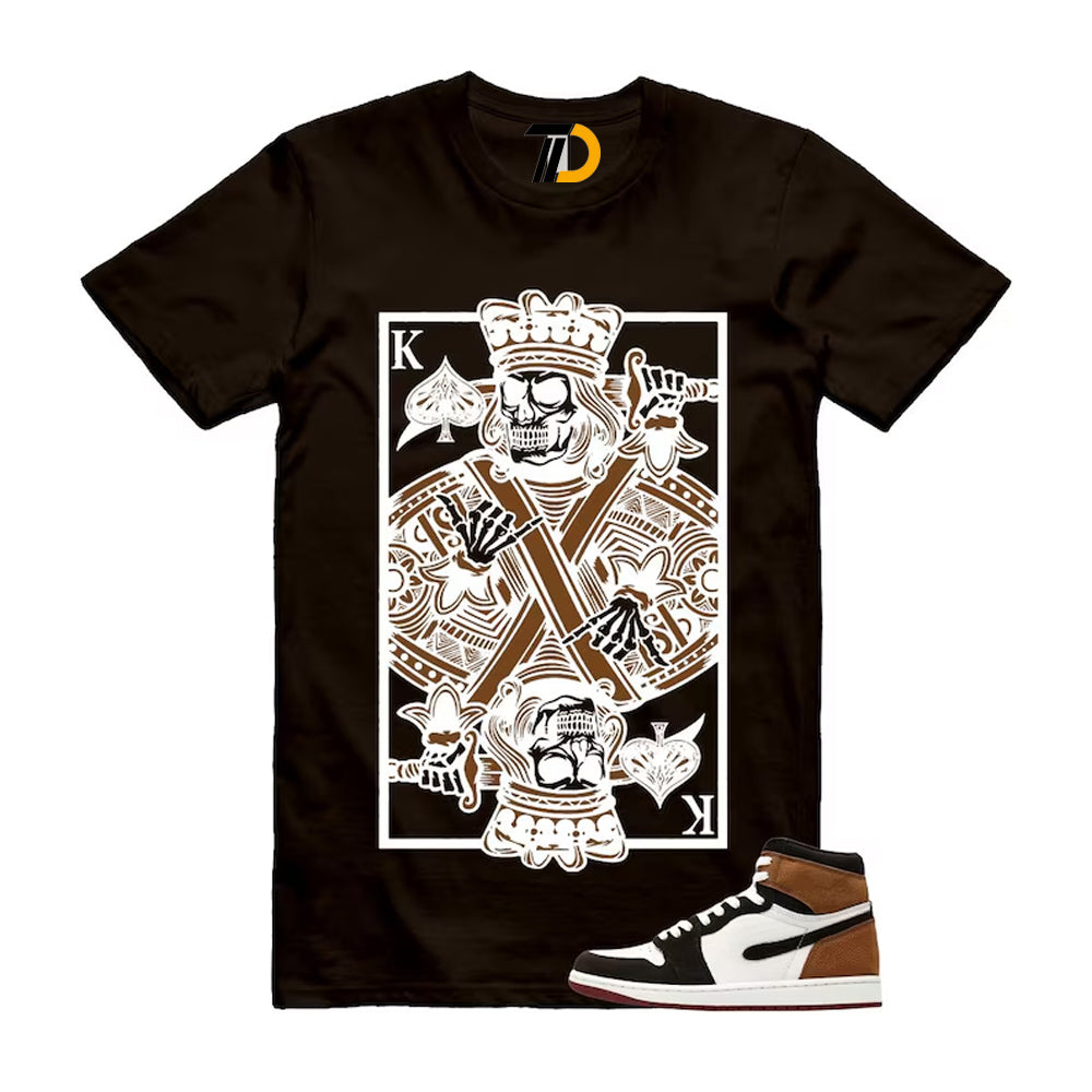 1 Love Letter Shadow Brown White Light British Tan Air High 2026 Shirt To Match King Card T-Shirt